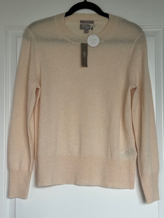 J. Crew Sweaters - NWT J. CREW 100% cashmere classic-fit crewneck sweater hthr natural small BA400